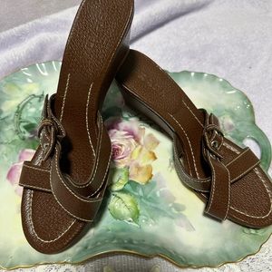 Prada size 37 brown slip on new never worn